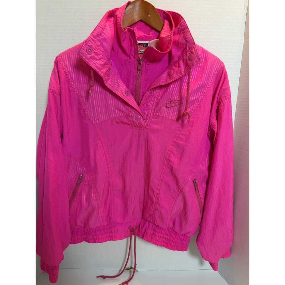 Rare Vtg Nike Challenge Court 1/4 zip/snap pullover Med 231